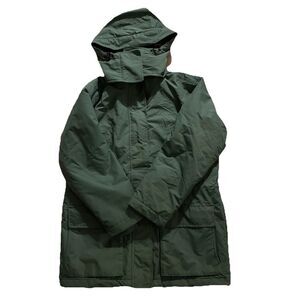 Lands’ End Women’s Small Petite Green Insulated Hooded Parka Jacket